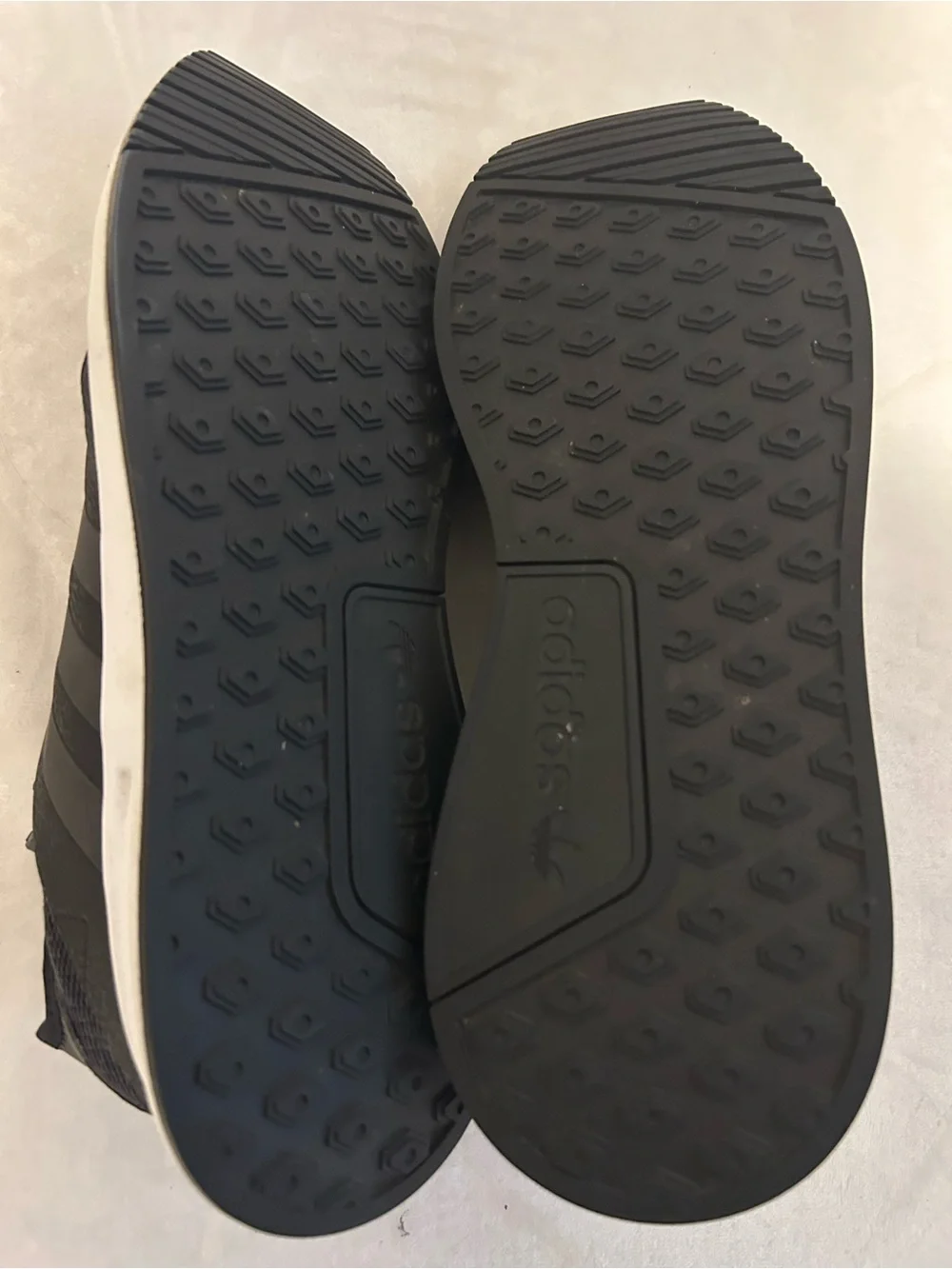 Adidas Black Athletic Knit Sneakers with White Midsole